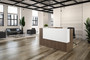 Classic Laminate L-Shaped Deluxe Reception Station (MOSWSXR1004)