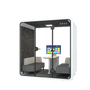2-4 Person Privacy Booth - D1536 x W2200 x H2300 / D61 x W87 x H91  (MOS6000)