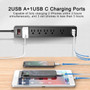 6Ft Power Strip Surge Protector - Yintar Extension Cord with 6 AC Outlets and 3 USB Ports for for Home, Office, Dorm Essentials, 1680 Joules, ETL Listed (MOSYINTAR)