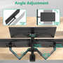 Triple Monitor Mount, Fully Adjustable Three Monitor Desk Mount Fits 3 Screens up to 27 inch. 22 lbs. Weight Capacity per Arm (MOSM003)