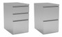 Pair of 2 & 3 Metal Pedestal Drawers,MOSCPSBBF/MOSCPSFF