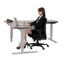 3-Stage L-Shaped Adjustable Height Table - Right / Left Return
