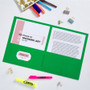 Avery Letter Pocket Folder - 8 1/2" x 11" - 40 Sheet Capacity - 2 Internal Pocket(s) - Paper - (AVE47987CT)
