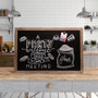 U Brands Decor Magnetic Chalkboard - 23" Width x 35" Height - Rustic Wood Frame - - 1 Each (UBR4549U0001)