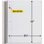 Five Star Wirebound Notebook - 1 Subject(s) - 100 Sheets - 100 Pages - Wire Bound - Letter - 8 1/2" (MEA820002CE1)