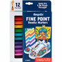 Crayola Doodle Markers - Fine Marker Point - Multicolor - 12 / Pack (CYO588312)