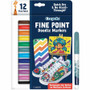 Crayola Doodle Markers - Fine Marker Point - Multicolor - 12 / Pack (CYO588312)
