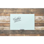 U Brands Floating Glass Dry Erase Board - 47" (3.9 ft) Width x 70" (5.8 ft) Height - Frosted White (UBR2780U0001)