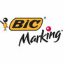 BIC Intensity Permanent Markers - Fine Marker Point - Black - Silver Barrel - 1 Dozen (BICGPM11BK)