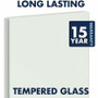 Quartet Magnetic Desktop Glass Dry-Erase Panel - 23" (1.9 ft) Width x 17" (1.4 ft) Height - White - (QRTGDP1723W)