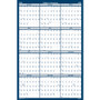 House of Doolittle Dated 66" Laminated Wall Planner - Julian Dates - Yearly - 12 Month - January - (HOD3962)