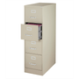 Metal 4 Drawer Letter File Cabinet with Lock 25″D - 15″W x 25″D x 52″H (MOSWSVF4LT25)