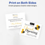 Avery Postcards - 98 Brightness - 5 1/2" x 4 1/4" - Glossy - 100 / Pack - Perforated, Rounded (AVE8383)