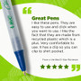 BIC Ecolutions Clic Stic Ballpoint Pen - Medium Pen Point - 1 mm Pen Point Size - Retractable - - - (BICCSEM48BE)