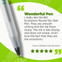 BIC Ecolutions Round Stic Ball Point Pen - Medium Pen Point - 1 mm Pen Point Size - Black - Barrel (BICGSME10BK)