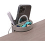 Deflecto Small Standing Desk Organizer - 3.5" Height x 3.9" Width x 3.9" Depth - Portable, Spring - (DEF400001)