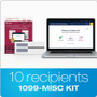 TOPS 1099-MISC Online Tax Kit - 5 Part - White Sheet(s) - 10 / Pack (TOP22907KIT)