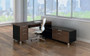 Modern L-Shaped Desk with Storage,AP4R