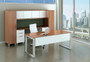 Office Desk and Credenza Set with Storage,AP3