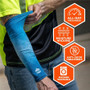 Chill-Its 6695 Sun Protection Arm Sleeves - Blue - UV Protection, Moisture Wicking, Stretchable, (EGO12196)