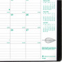 Brownline EcoLogix Monthly Planner - Julian Dates - Monthly - 14 Month - December 2023 - January - (REDCB435WBLK)
