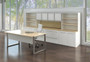 Office Desk and Credenza Set with Storage, AP27