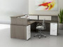 L-Shaped Reception Desk with Drawers,CY10R