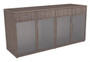 Buffet Credenza, 4 Box Drawers, 4 Hinged Frosted Glass Doors  (MCHDBC2072G)