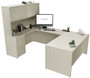 U-Shaped Desk with Hutch and Drawers (MMUSDHD)