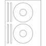 Business Source CD/DVD Labels - - Height4 5/8" Diameter - Permanent Adhesive - Circle - Inkjet, - - (BSN26148)