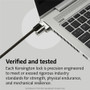 Kensington Universal 3-in-1 Keyed Laptop Lock - Keyed Lock - Black - Carbon Steel, Plastic - 6 ft - (KMW62318)