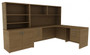 Corner L-Shaped Desk with Shelves