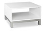 Square Coffee Table with Silver Base (MOSPL9997/MOS9998CHR)