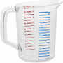 Rubbermaid Commercial Bouncer 1 Quart Measuring Cup - 1 Each - Clear - Polycarbonate - Measuring (RCP3216CLE)