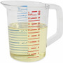 Rubbermaid Commercial Bouncer 1 Quart Measuring Cup - 6 / Carton - Clear - Polycarbonate - (RCP3216CLECT)