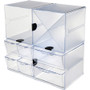 Deflecto Stackable Cube Organizer - 4 Drawer(s) - 6" Height x 6" Width x 7.3" DepthDesktop - - - - (DEF350301)