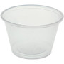 Genuine Joe 4 oz Portion Cups - 50 / Bag - 50 / Carton - Clear - Polystyrene - Beverage, Sauce (GJO19067)