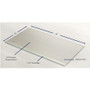 Lorell Desk Pad - Rectangular - 36" Width - Rubber - Clear (LLR39659)
