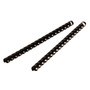 Fellowes Plastic Binding Combs - Black, 1/4" Diameter - 0.3" Height x 10.8" Width x 0.3" Depth - - (FEL52366)