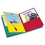 Oxford 99656 Letter Pocket Folder - 8 1/2" x 11" - 200 Sheet Capacity - 8 Pocket(s) - Fiber - Red, (OXF99656)