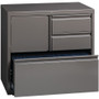 Lorell 30" Personal Storage Center Lateral File - 30" x 18.6" x 28" - 3 x Drawer(s) for File, Box - (LLR60934)