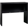 Lorell Fortress Modular Series Stack-on Hutch - 48" - Material: Steel - Finish: Black - Grommet, (LLR79171)