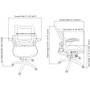 Lorell Mid-Back Task Chair - Mid Back - Black - Armrest - 1 Each (LLR60316)