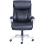 Lorell Wellness by Design Big & Tall Chair with Flexible Air Technology - Black Bonded Leather Seat (LLR48845)