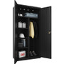 Lorell Fortress Series Wardrobe Cabinet - 18" x 36" x 72" - 2 x Door(s) - Locking Door - Black - - (LLR66966)