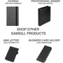 Samsill 71650 Pad Folio - Black, Gray - 1 Each (SAM71650)