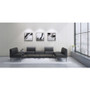 Lorell Contemporary Reception Collection Single Seat Sofa - 25.5" x 25.5"19.6" - Material: - Black (LLR86929)