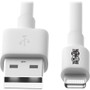 Eaton Tripp Lite Series USB-A to Lightning Sync/Charge Cable (M/M) - MFi Certified, White, 10 ft. - (TRPM100010WH)