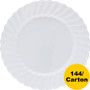 Classicware 10-1/4" Heavyweight Plates - 12 / Pack - Picnic, Party - Disposable - 10.3" Diameter - (WNARSCW101212CT)