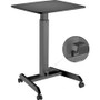 Kantek Mobile Height Adjustable Sit to Stand Desk - Rectangle Top - 17.60 lb Capacity - Adjustable (KTKSTS300B)